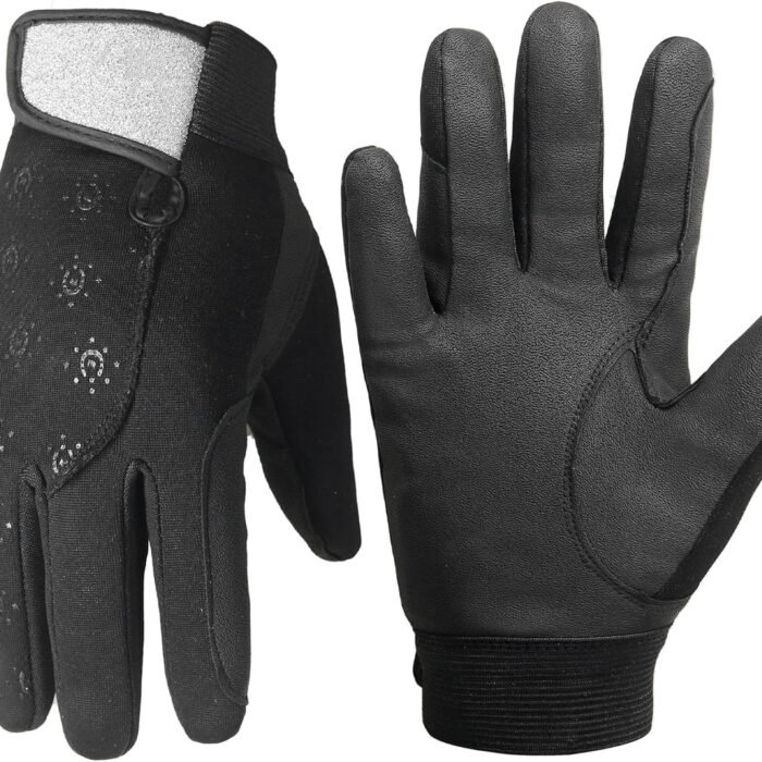 Horse Riding Gloves, Equestrian Gloves Adult Kids for Girls Boys, Durable Comfortable Grip