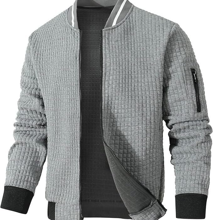 Mens Lightweight Casual Bomber Jacket